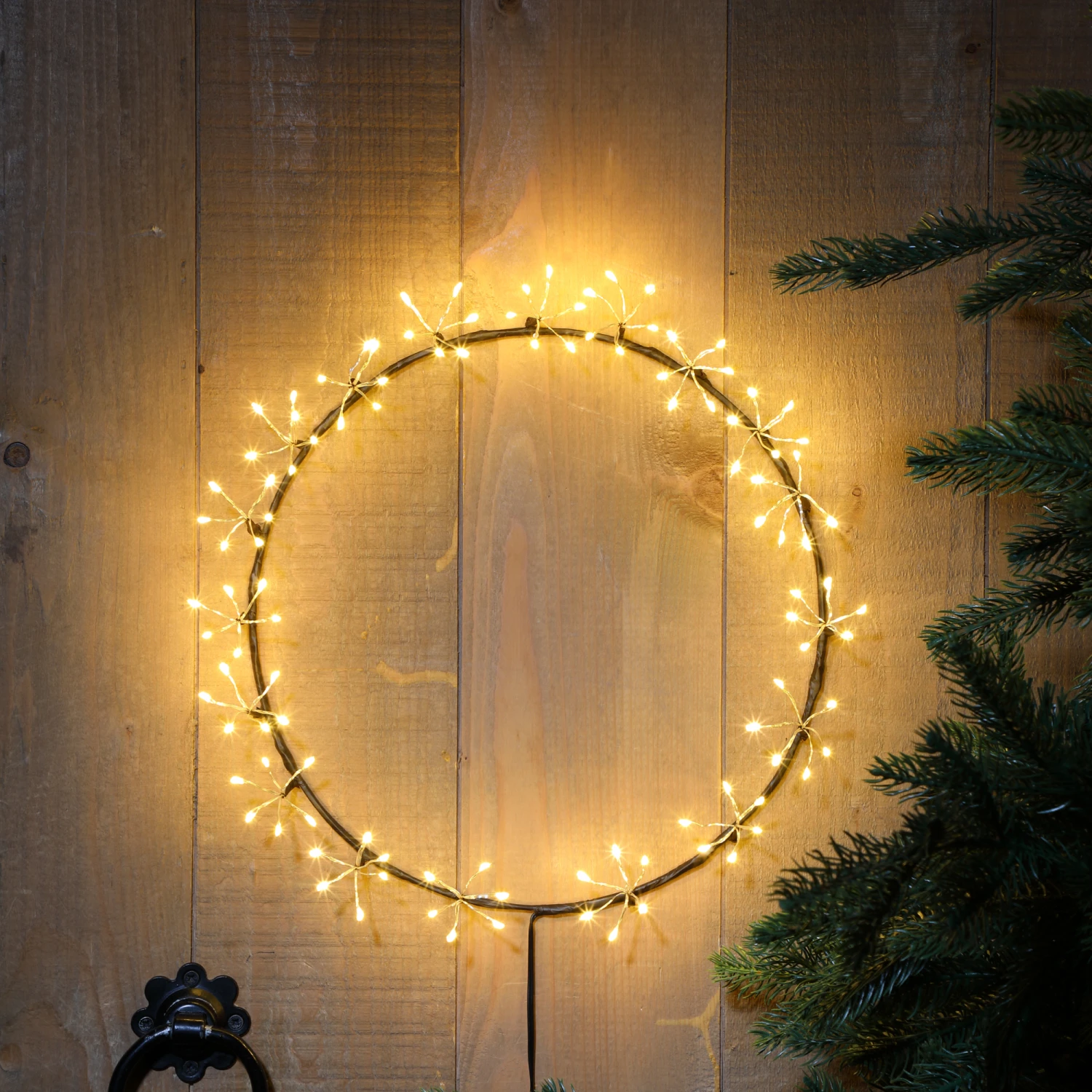 Best deal π€© Noma 30cm Antique White Cluster Light Wreath π 2 Best deal π€© Noma 30cm Antique White Cluster Light Wreath π - Image 2