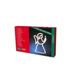 Deals ✨ Konstsmide Angel Window Silhouette Lit With 50 Warm White LEDs 🛒 -UK Christmas World shop 2173 000box