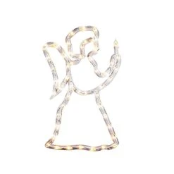 Deals ✨ Konstsmide Angel Window Silhouette Lit With 50 Warm White LEDs 🛒 -UK Christmas World shop 2173 010i10