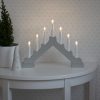 Wholesale ???? Konstsmide Traditional Grey ???? Christmas Candle Bridge Battery Operated ⭐