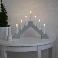 Wholesale 🎁 Konstsmide Traditional Grey 🎄 Christmas Candle Bridge Battery Operated ⭐