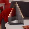 Wholesale ???? Konstsmide Grey Metal Candlestick With 15 LED Lights ????