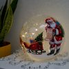 Discount ⌛ Three Kings Crackle Effect LED Lit Ball Santa Checking ???? Christmas List Scene ????