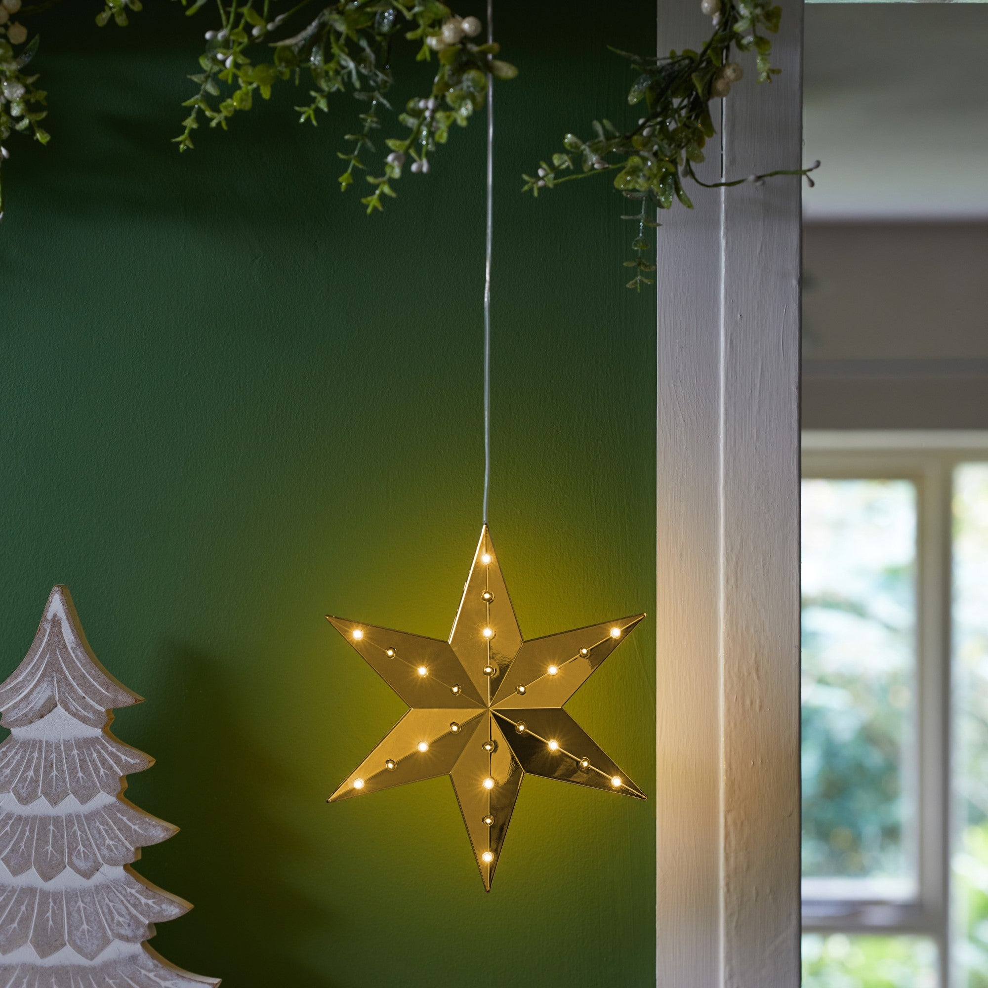 Flash Sale ???? Three Kings Hanging Gold Shooting Star LED Lit Decoration ???? 1 Flash Sale ???? Three Kings Hanging Gold Shooting Star LED Lit Decoration ????