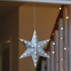 Flash Sale ???? Three Kings Hanging Silver Shooting Star LED Lit Decoration ????