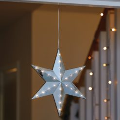 Flash Sale ???? Three Kings Hanging Silver Shooting Star LED Lit Decoration ????