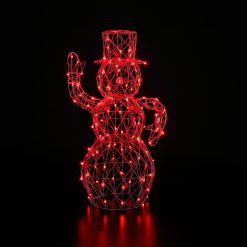 New ???? Noma 1m White Rattan Dickensian Snowman With 120 Colour Changeable With 120 LED's ???? -UK Christmas World shop 2521020 2 900699