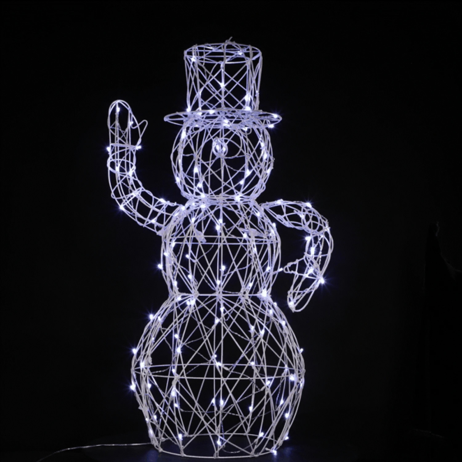 New π― Noma 1m White Rattan Dickensian Snowman With 120 Colour Changeable With 120 LED's π 10 New π― Noma 1m White Rattan Dickensian Snowman With 120 Colour Changeable With 120 LED's π - Image 10