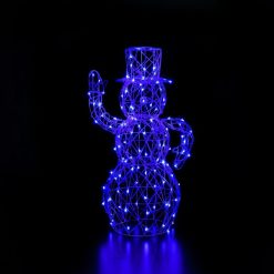 New ???? Noma 1m White Rattan Dickensian Snowman With 120 Colour Changeable With 120 LED's ???? -UK Christmas World shop 2521020 4 900699