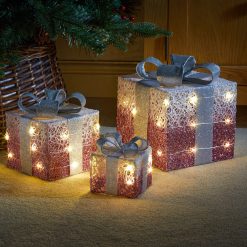 Front Page 13 Top 10 ???? Three Kings Set Of 3 Pre Lit Pink Sparkly ???? Christmas Parcels ????