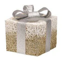 Buy ⭐ Three Kings Set Of 3 Pre Lit Gold Sparkly 🎄 Christmas Parcels ✔️ -UK Christmas World shop 2532016 SparklyFauxGiftBoxes Gold Cutout 4 900165