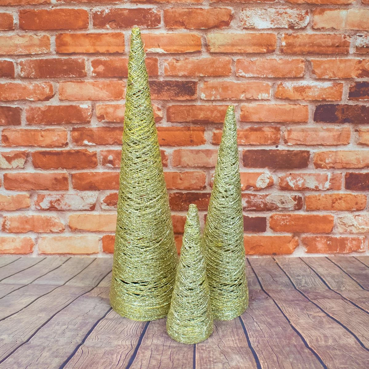Buy β€οΈ Lumineo Set Of 3 Battery Powered Gold LED Lit π Christmas Cones βοΈ 6 Buy β€οΈ Lumineo Set Of 3 Battery Powered Gold LED Lit π Christmas Cones βοΈ - Image 6