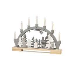 New ???? Konstsmide Santa Wooden Silhouette ???? Christmas Candle Bridge ???? -UK Christmas World shop 3260 320.I.1.0