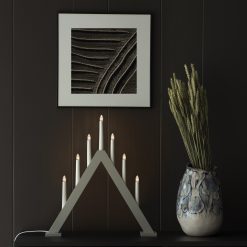 Cheap ???? Konstsmide Matte Grey 7 Bulb Window Candle Bridge ????