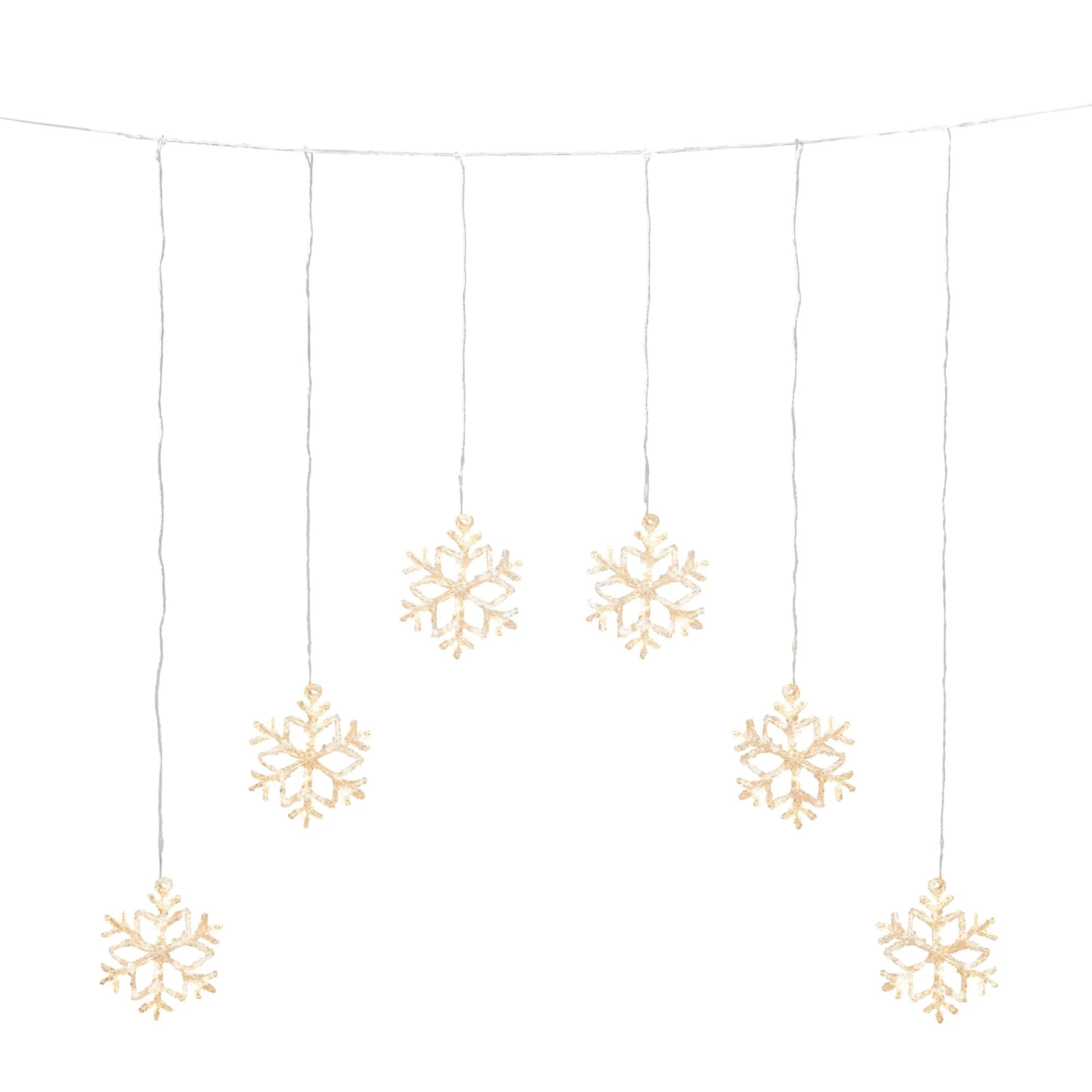 Best deal 𧨠Konstsmide 6 Warm White LED Acrylic Curtain Snowflake Window Lights π₯ 4 Best deal 𧨠Konstsmide 6 Warm White LED Acrylic Curtain Snowflake Window Lights π₯ - Image 4