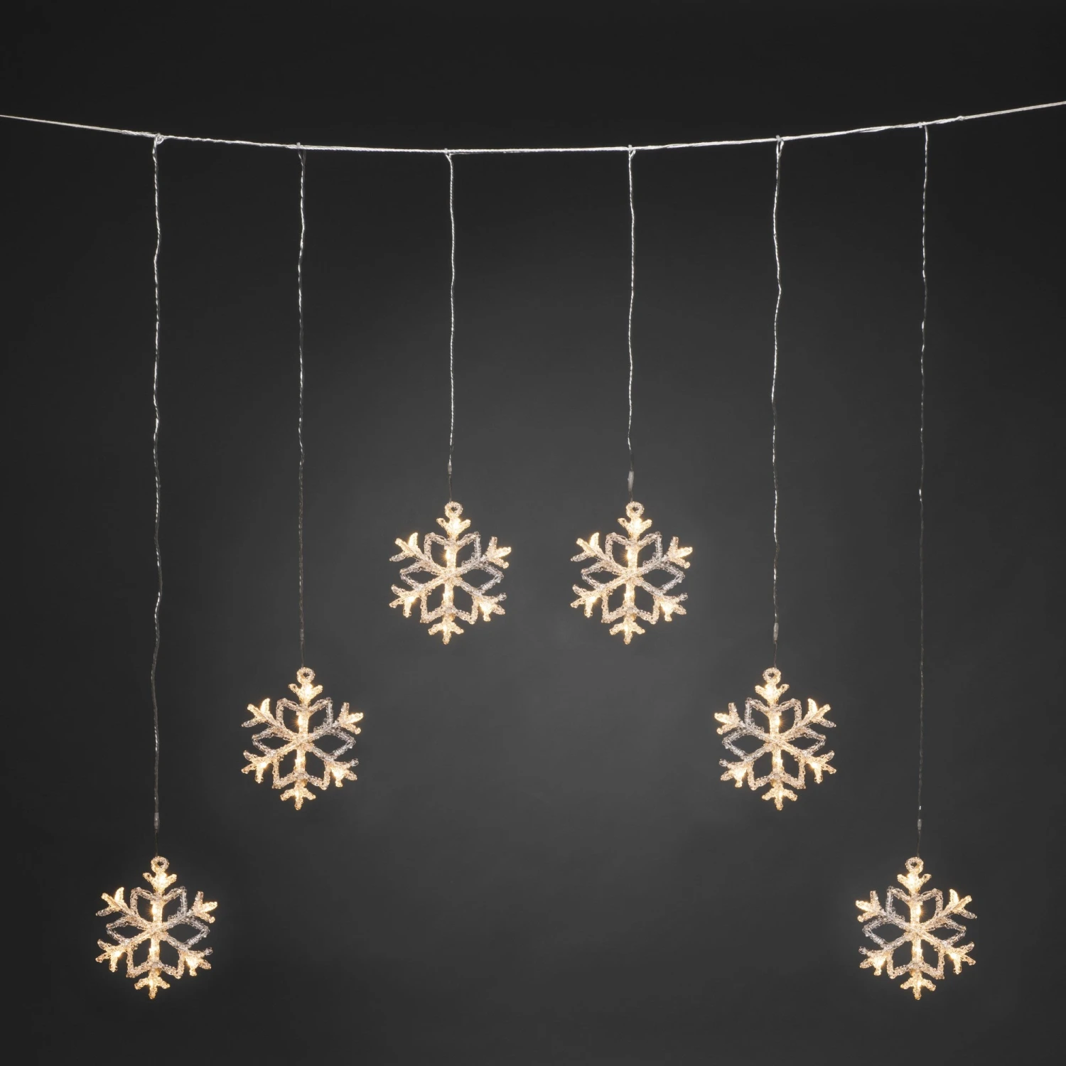Best deal 𧨠Konstsmide 6 Warm White LED Acrylic Curtain Snowflake Window Lights π₯ 3 Best deal 𧨠Konstsmide 6 Warm White LED Acrylic Curtain Snowflake Window Lights π₯ - Image 3