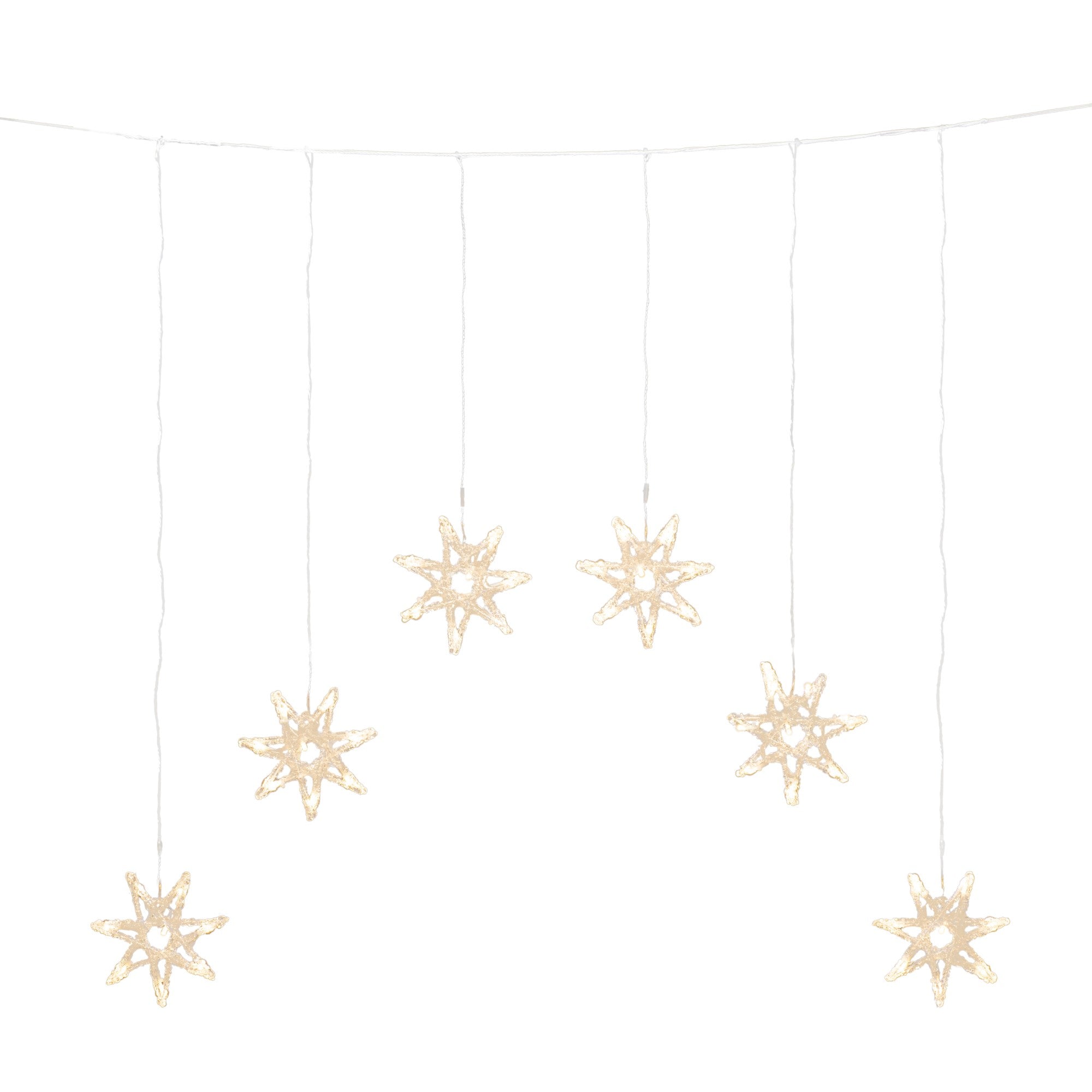 6 Warm White LED Acrylic Curtain Star Window Lights Outlet ???? Konstsmide 6 Warm White LED Acrylic Curtain Star Window Lights ???? -UK Christmas World shop 4045 103.I.1.0 900538 1