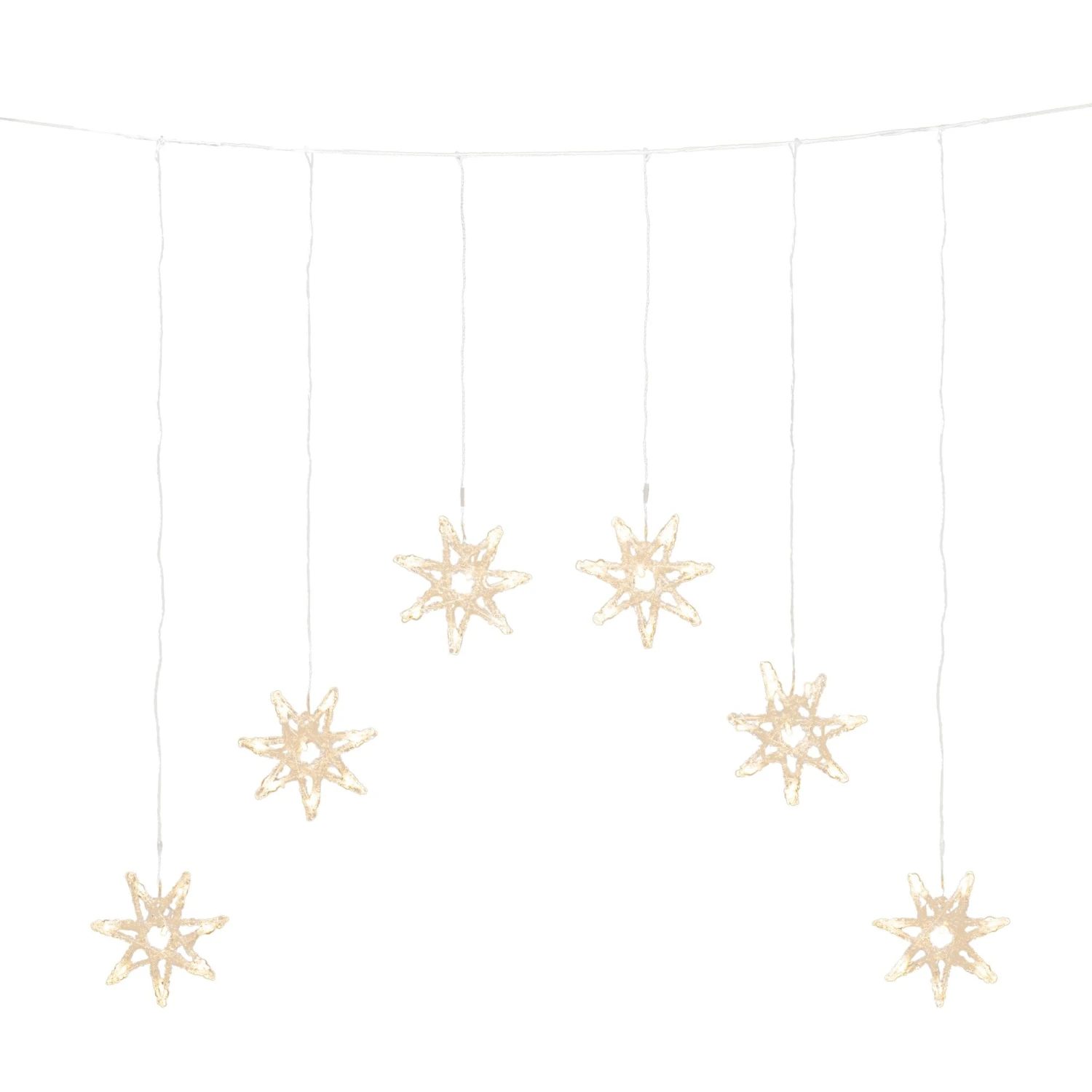 Outlet 𧨠Konstsmide 6 Warm White LED Acrylic Curtain Star Window Lights π₯° 3 Outlet 𧨠Konstsmide 6 Warm White LED Acrylic Curtain Star Window Lights π₯° - Image 3
