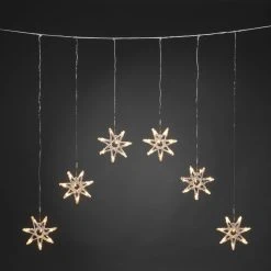Outlet 𧨠Konstsmide 6 Warm White LED Acrylic Curtain Star Window Lights π₯° 7 Outlet 𧨠Konstsmide 6 Warm White LED Acrylic Curtain Star Window Lights π₯° -UK Christmas World shop 4045 103.P.1.0 900538 2