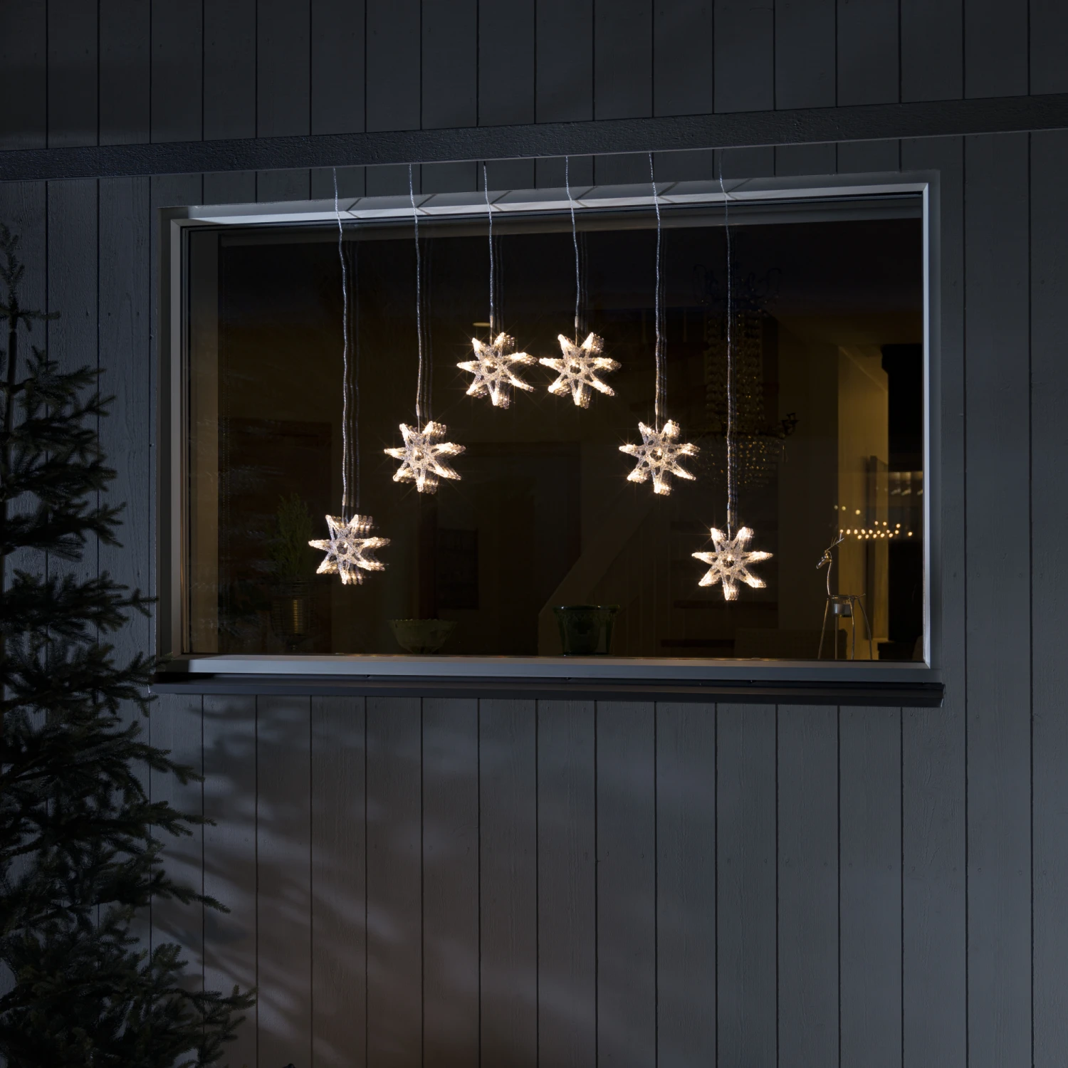 Outlet 𧨠Konstsmide 6 Warm White LED Acrylic Curtain Star Window Lights π₯° 1 Outlet 𧨠Konstsmide 6 Warm White LED Acrylic Curtain Star Window Lights π₯°