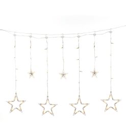 Outlet ???? Konstsmide 90cm Multi Action Star Curtain Light Warm White LEDs ???? -UK Christmas World shop 4046 803.I.1.0 scaled