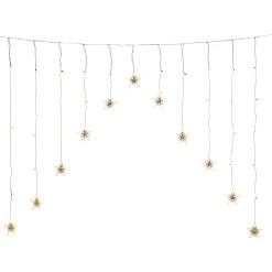 Brand new 🎁 Festive 12 Stars V Curtain Window Light With 85 Warm White LEDs ⭐ -UK Christmas World shop 4047 103.I.1.0 Copy