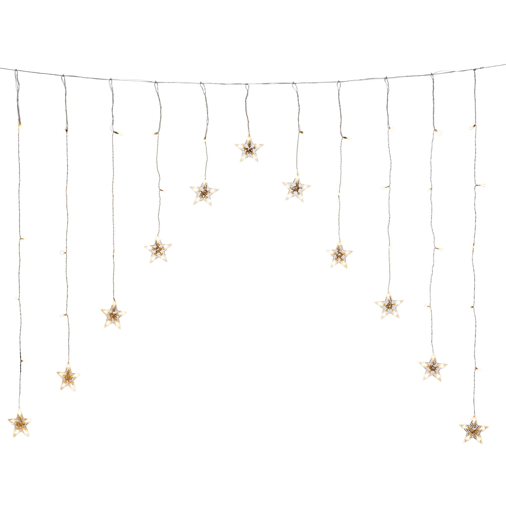 12 Stars V Curtain Window Light with 85 Warm White LEDs Brand new ???? Festive 12 Stars V Curtain Window Light With 85 Warm White LEDs ⭐ -UK Christmas World shop 4047 103.I.1.0 Copy