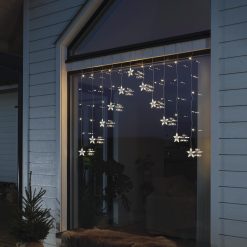 Brand new ???? Festive 12 Stars V Curtain Window Light With 85 Warm White LEDs ⭐