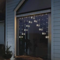 Brand new 🎁 Festive 12 Stars V Curtain Window Light With 85 Warm White LEDs ⭐