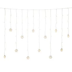 Buy 🥰 Festive 12 Warm White LED Clear Curtain Snowflake Window Lights 👍 -UK Christmas World shop 4049 103.I.1.0 Copy