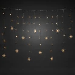 Buy 🥰 Festive 12 Warm White LED Clear Curtain Snowflake Window Lights 👍 -UK Christmas World shop 4049 103.P.1.0 Copy