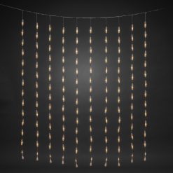 Hot Sale ???? Konstsmide 1.2m Crystal Drops Curtain Window Light With 140 Warm White LEDs ❤️ -UK Christmas World shop 4051 103.P.1.0 Copy