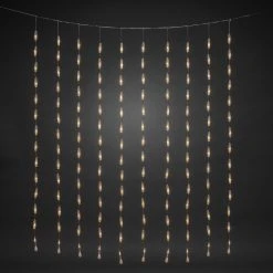 Hot Sale 👍 Konstsmide 1.2m Crystal Drops Curtain Window Light With 140 Warm White LEDs ❤️ -UK Christmas World shop 4051 103.P.1.0 Copy