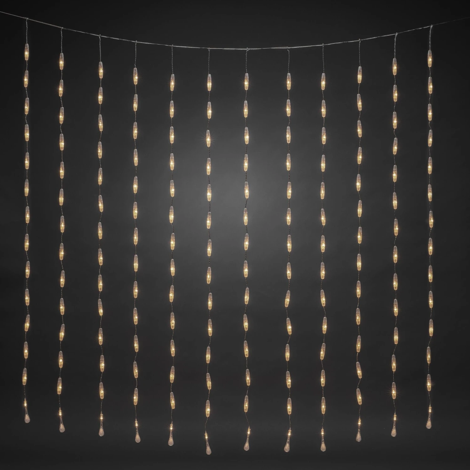 Wholesale π Konstsmide 2m Giant Crystal Drops Curtain Light With 400 Warm White LEDs β€οΈ 4 Wholesale π Konstsmide 2m Giant Crystal Drops Curtain Light With 400 Warm White LEDs β€οΈ - Image 4