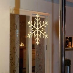 Flash Sale 😀 Konstsmide 60cm White LED Snowflake Silhouette ✨