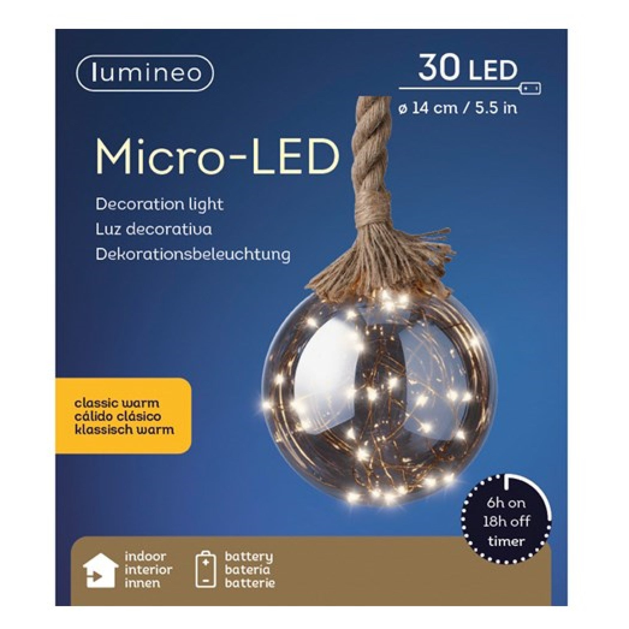 14cm Hanging LED Lit Smokey Glass Ball on Rope Budget ???? Kaemingk 14cm Hanging LED Lit Smokey Glass Ball On Rope ???? -UK Christmas World shop 480357 900337
