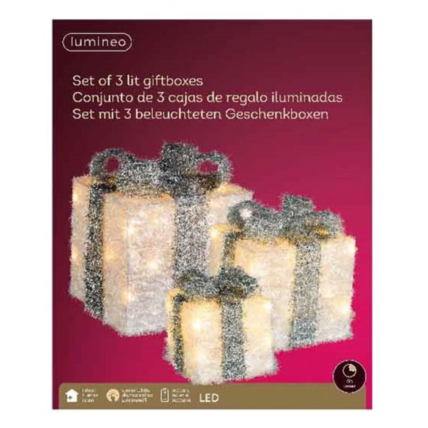 Coupon π Kaemingk Set Of 3 Battery Operated White And Silver LED Lit π Christmas Presents π 2 Coupon π Kaemingk Set Of 3 Battery Operated White And Silver LED Lit π Christmas Presents π - Image 2
