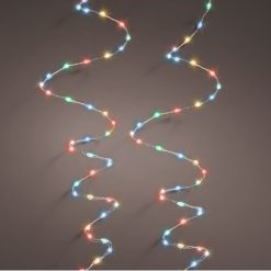 Budget ???? Kaemingk 100 Multi Coloured LED Pin Wire Battery Powered MicroBrights ????