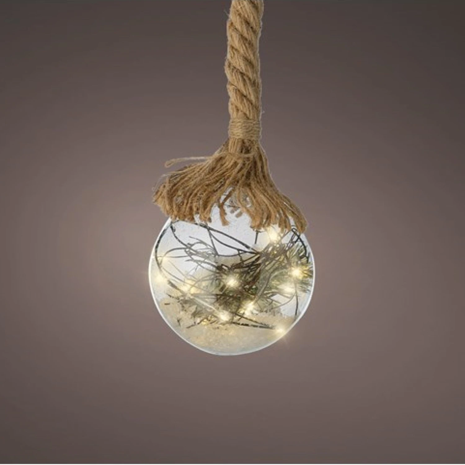 New π Kaemingk 20cm Hanging LED Lit Glass Ball On Rope With Winter Scene π 1 New π Kaemingk 20cm Hanging LED Lit Glass Ball On Rope With Winter Scene π