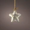 Promo 🔥 Kaemingk 20cm Hanging LED Lit Glass Star On Rope 😍