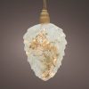 Deals ???? Kaemingk 21cm Hanging LED Lit Glass Pinecone On Rope ✔️