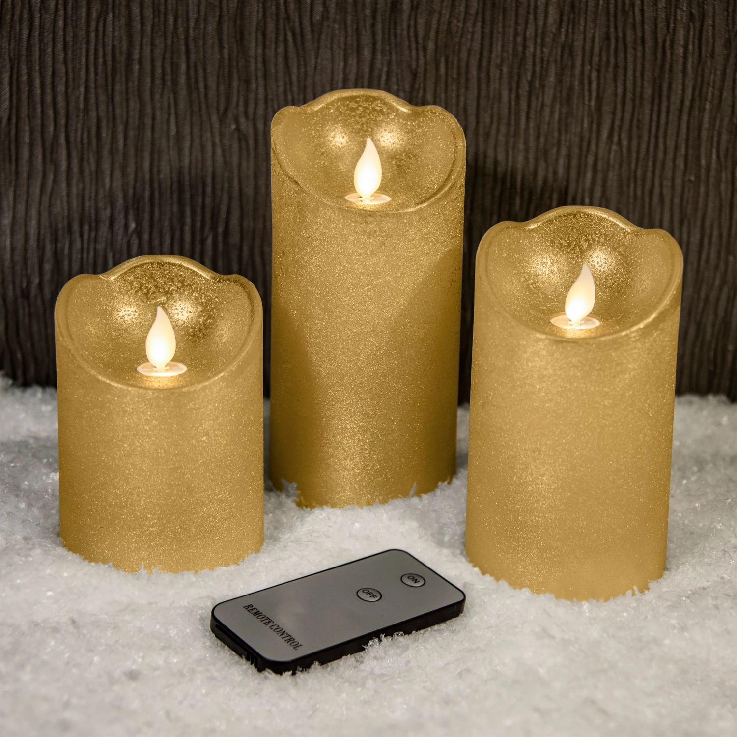 Cheapest π₯° Kaemingk Set Of 3 Light Gold Glitter Waving Candles With Remote Control β 1 Cheapest π₯° Kaemingk Set Of 3 Light Gold Glitter Waving Candles With Remote Control β