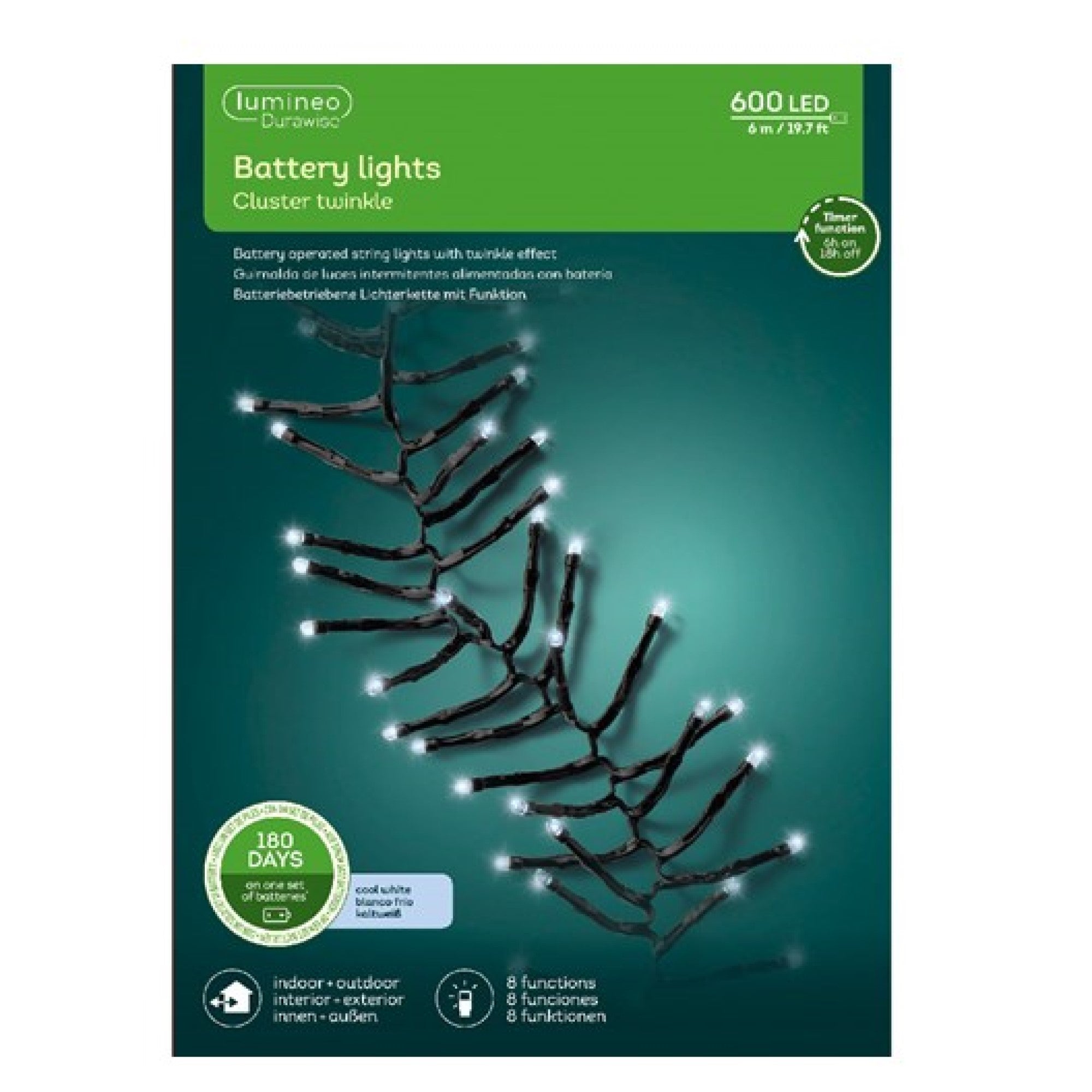 600 Battery Powered Cool White Multi Action Cluster LED Lights Coupon ⭐ Kaemingk 600 Battery Powered Cool White Multi Action Cluster LED Lights ???? -UK Christmas World shop 497277 900405