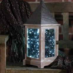 Budget π Kaemingk 192 Cool White LED Compact Cluster Twinkling Outdoor Durawise Battery Lights π₯