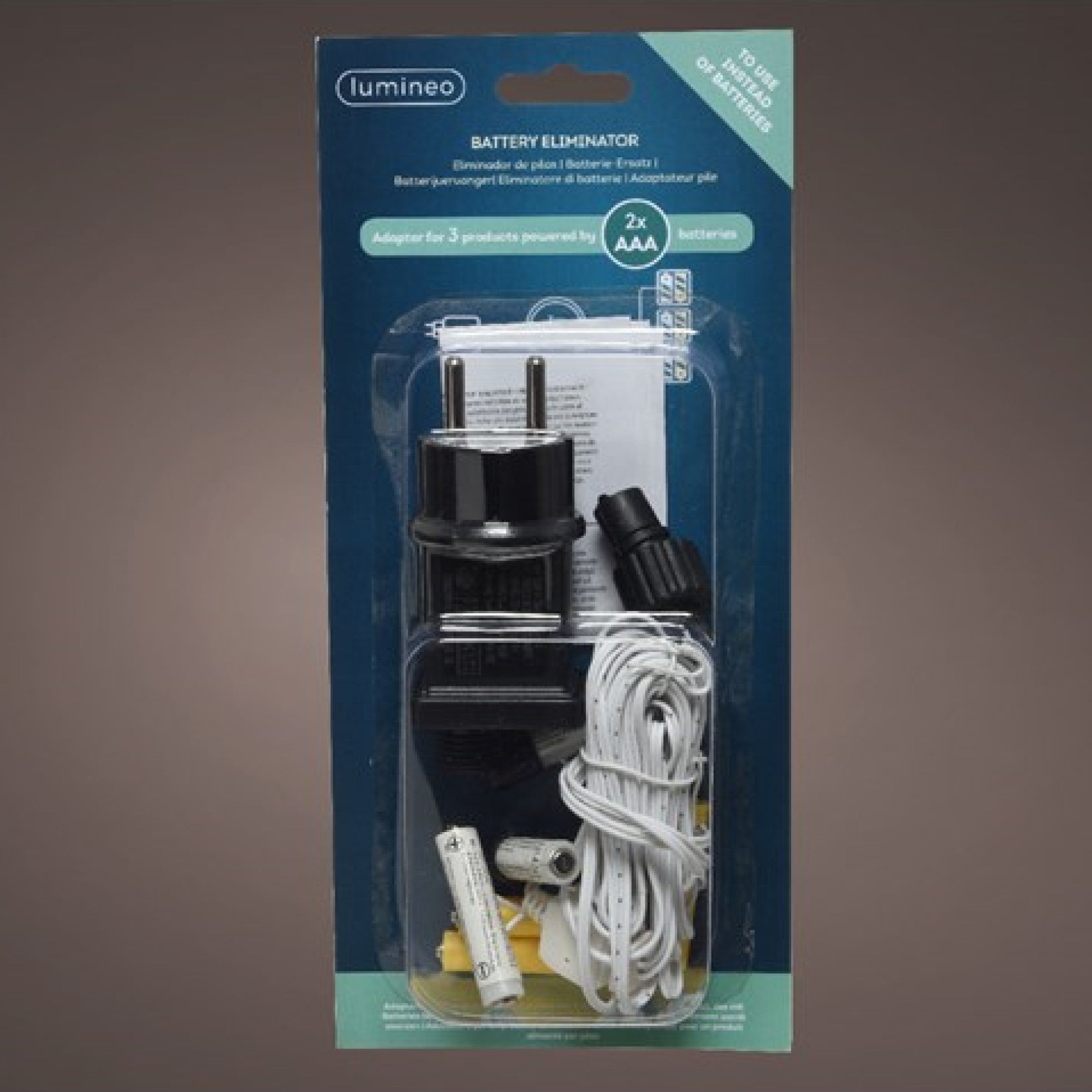 2 x AAA Battery Eliminator Power Pack Coupon ⭐ Lumineo 2 X AAA Battery Eliminator Power Pack ???? -UK Christmas World shop 499200 900416