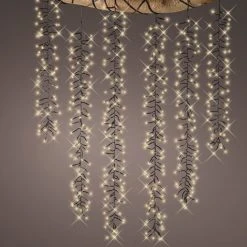 Budget ❤️ Lumineo Set Of 6 Cascading Cluster Digital Lights With 480 Warm White LEDs 👏