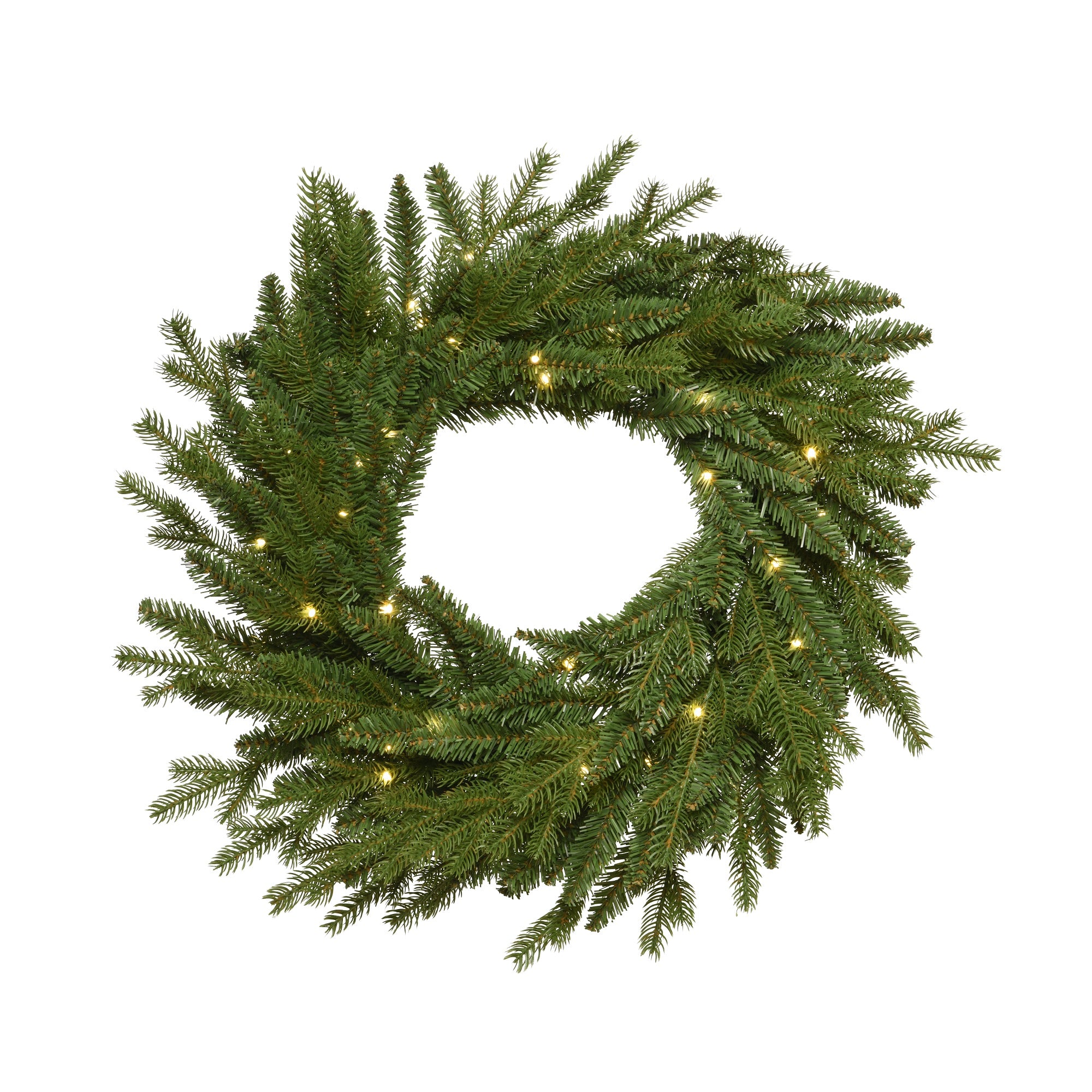 50cm Pre Lit Allison Pine Wreath with 40 Warm White LEDs Wholesale ???? Kaemingk 50cm Pre Lit Allison Pine Wreath With 40 Warm White LEDs ???? -UK Christmas World shop 681003
