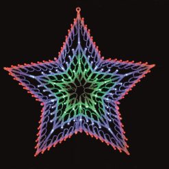 Discount ???? Festive 100 Multi Coloured LED Chasing Window Light Star ????