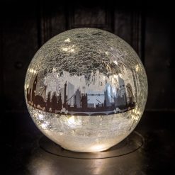 Coupon ✨ Festive Crackle Effect LED Lit Ball With London Scene ????