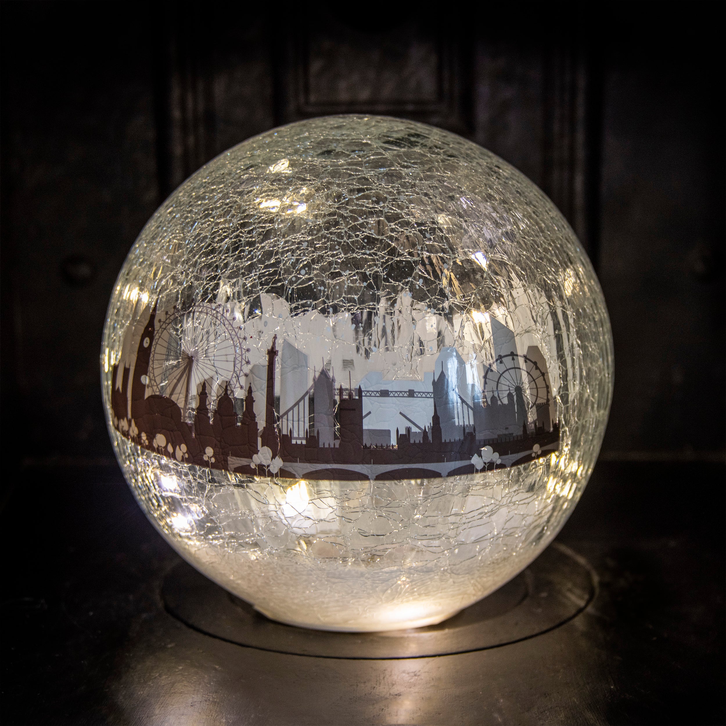 Coupon ✨ Festive Crackle Effect LED Lit Ball With London Scene ???? 1 Coupon ✨ Festive Crackle Effect LED Lit Ball With London Scene ????